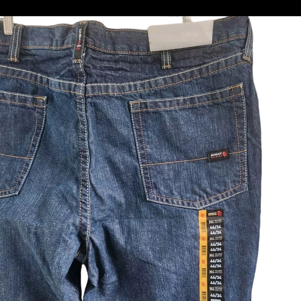 Ariat Work M4 Relaxed Boot Cut FR Flame Resistant Jeans Pants Mens Size 46 34 - Picture 5 of 10